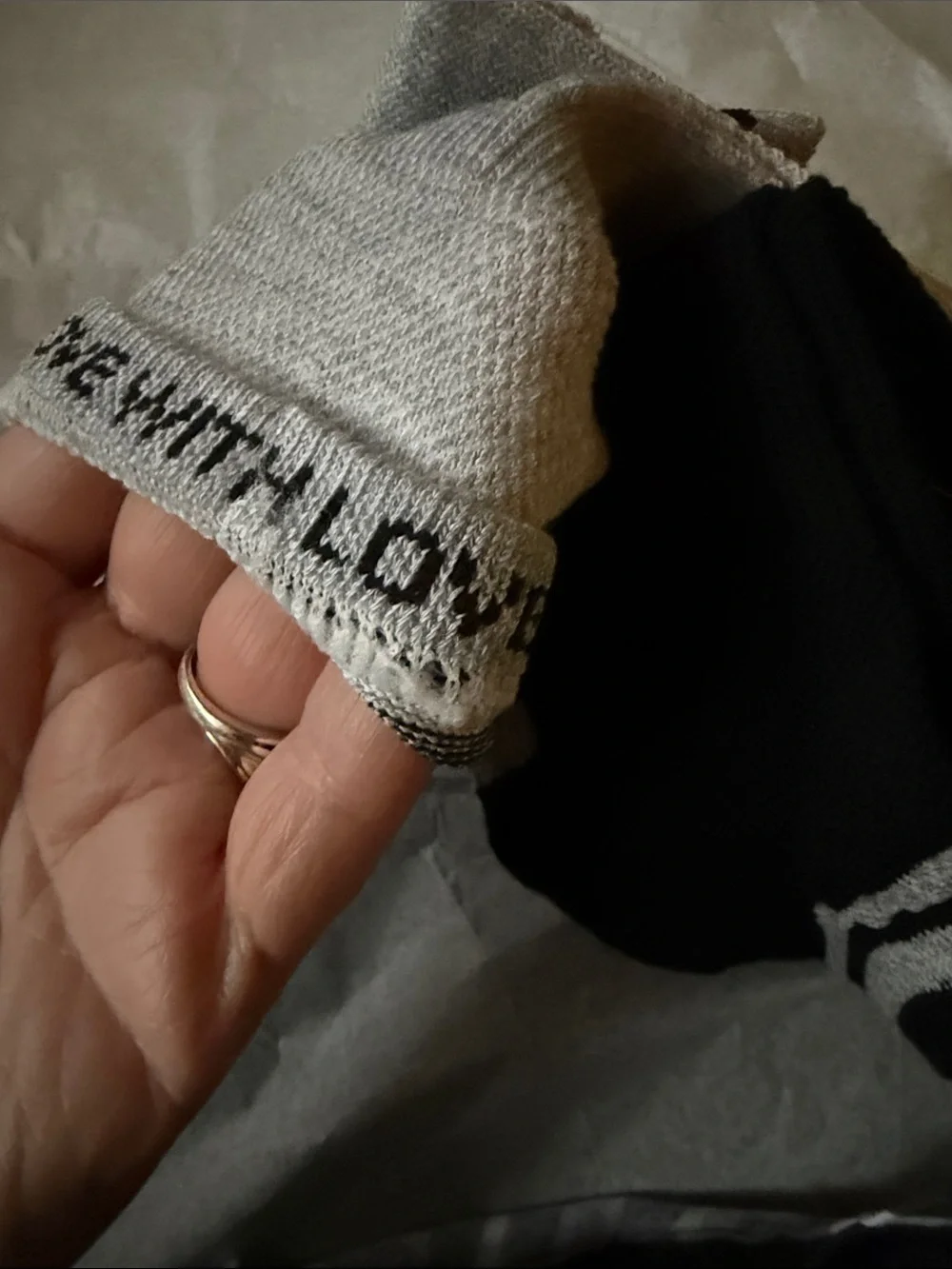 NWT Victoria's Secret VSX 2 Pack Ankle Socks. Gray & Black pair.